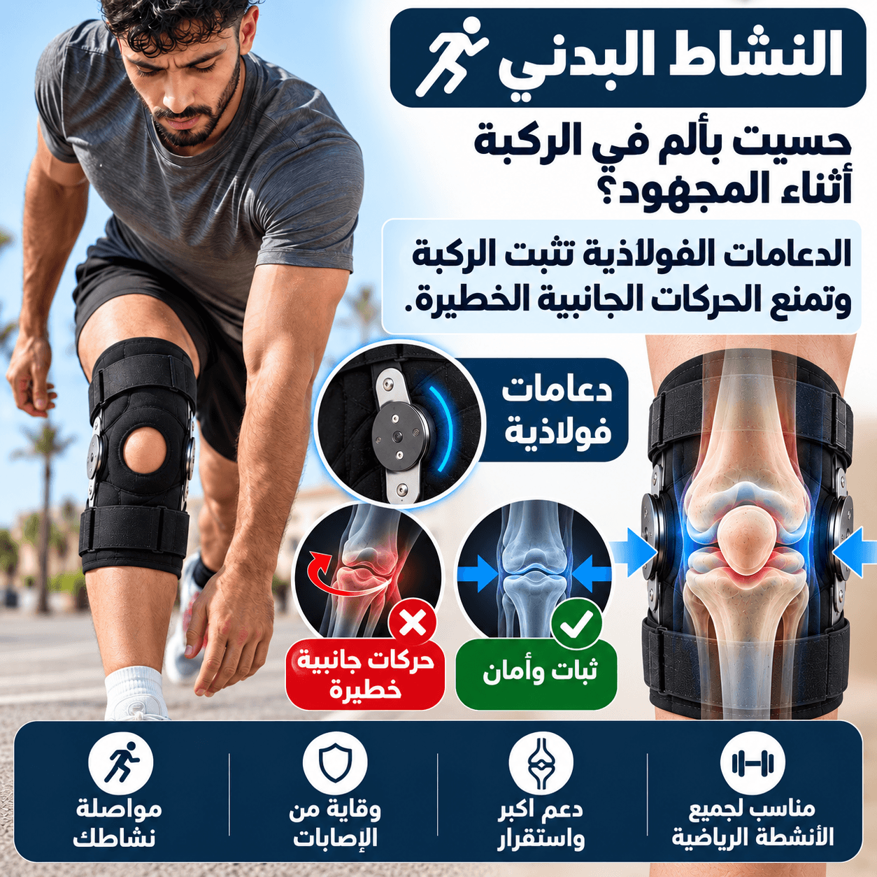 دعم أثناء النشاط البدني